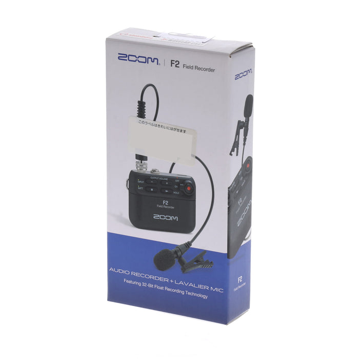 中古品】ZOOM F2/B ラベリアマイク付きフィールドレコーダー（ブラック