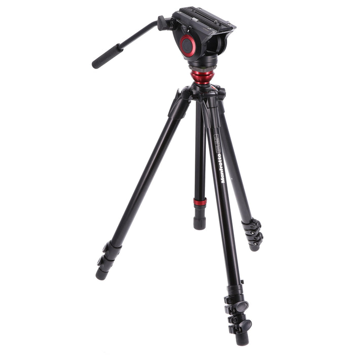 【決算セール2026】【中古品】Manfrotto MVH500AH 755XBK ビデオキット シングル3段 MDEVEアルミ