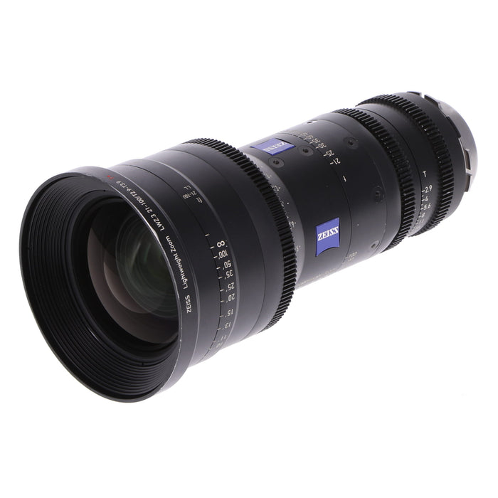 【中古品】Carl Zeiss 2149-221 LWZ.3 Lightweight Zoom 21-100mm T2.9-3.9 T(PLマウント/フィート表示)