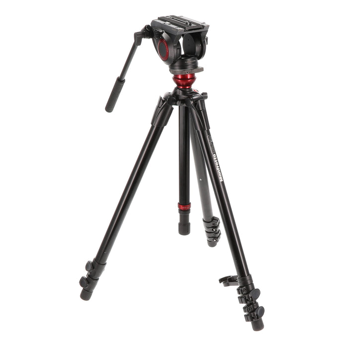 【決算セール2026】【中古品】Manfrotto MVH500AH 755XBK ビデオキット シングル3段 MDEVEアルミ