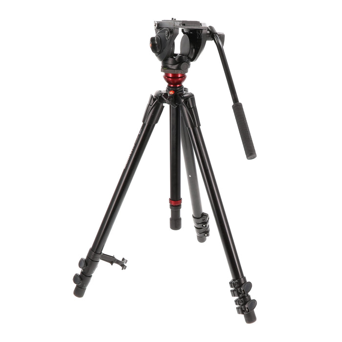 【決算セール2026】【中古品】Manfrotto MVH500AH 755XBK ビデオキット シングル3段 MDEVEアルミ