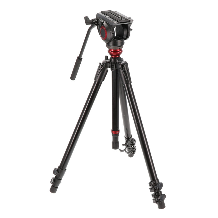 【中古品】Manfrotto MVH500AH 755XBK ビデオキット シングル3段 MDEVEアルミ(ジャンク品)
