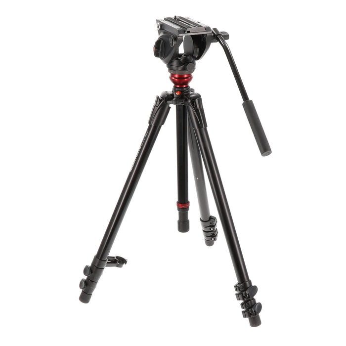 【決算セール2026】【中古品】Manfrotto MVH500AH 755XBK ビデオキット シングル3段 MDEVEアルミ