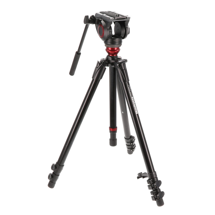 【決算セール2026】【中古品】Manfrotto MVH500AH 755XBK ビデオキット シングル3段 MDEVEアルミ