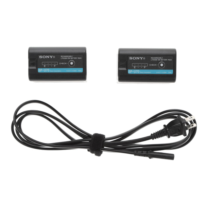 【中古品】SONY BC-U2A バッテリーチャージャー(バッテリーパック2個付属)
