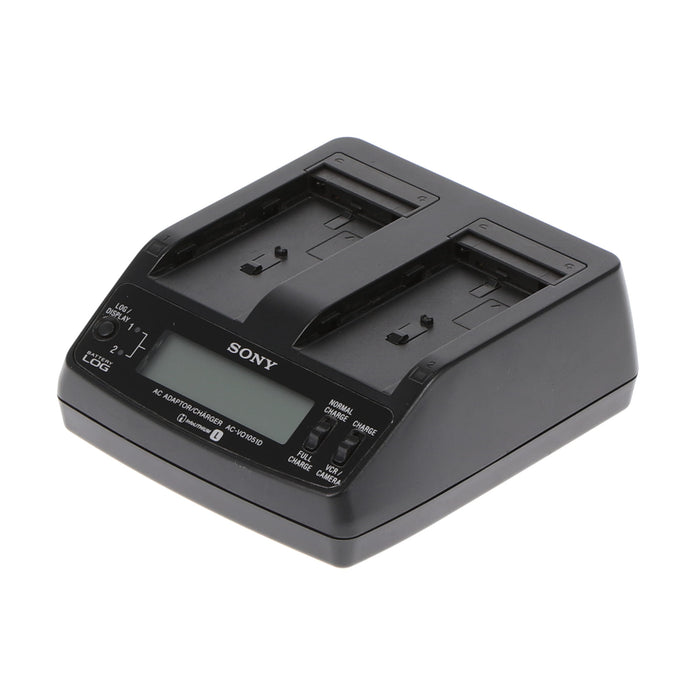 【中古品】SONY AC-VQ1051D ACアダプター/チャージャー(バッテリーパック2個付属)