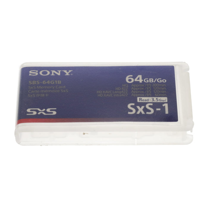 【中古品】SONY SBS-64G1B SxS-1メモリーカード 64GB