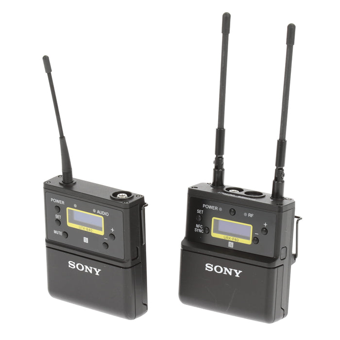 【中古品】SONY UWP-D21 B帯アナログワイヤレスマイクロホンパッケージ(ボディーパックトランスミッター/ポータブルチューナー)