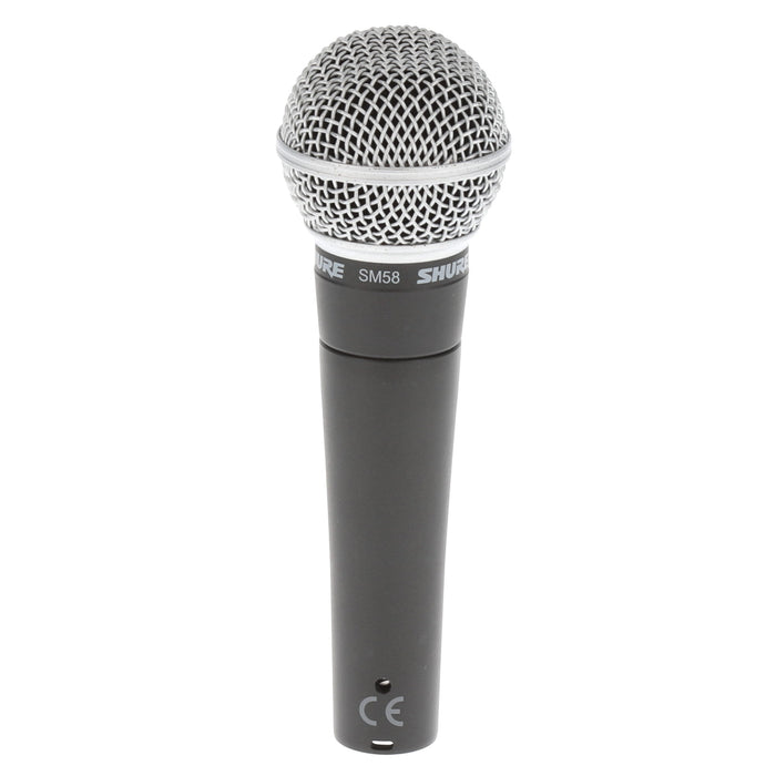 【中古品】SHURE SM58 ダイナミック型ハンドヘルドマイクロホン(スイッチ無)