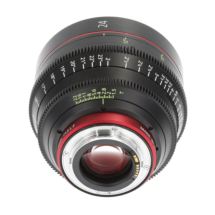 【中古品】Canon CN-E24mm T1.5 L F EFシネマレンズ(広角プライムレンズ/EFマウント)