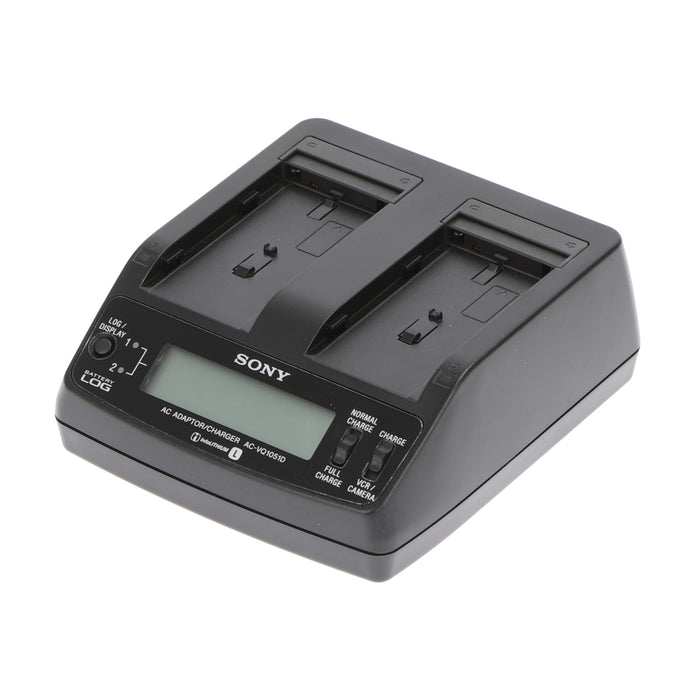 【中古品】SONY AC-VQ1051D ACアダプター/チャージャー(バッテリーパック2個付属)
