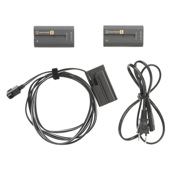 【中古品】SONY AC-VQ1051D ACアダプター/チャージャー(バッテリーパック2個付属)