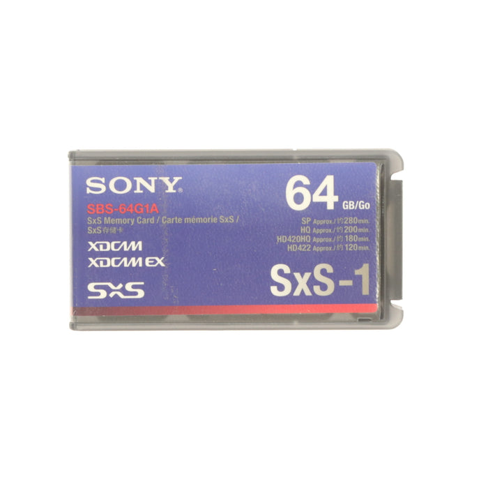 【中古品】SONY SBS-64G1A SxS-1メモリーカード 64GB