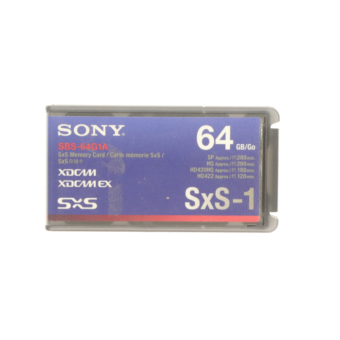 【中古品】SONY SBS-64G1A SxS-1メモリーカード 64GB