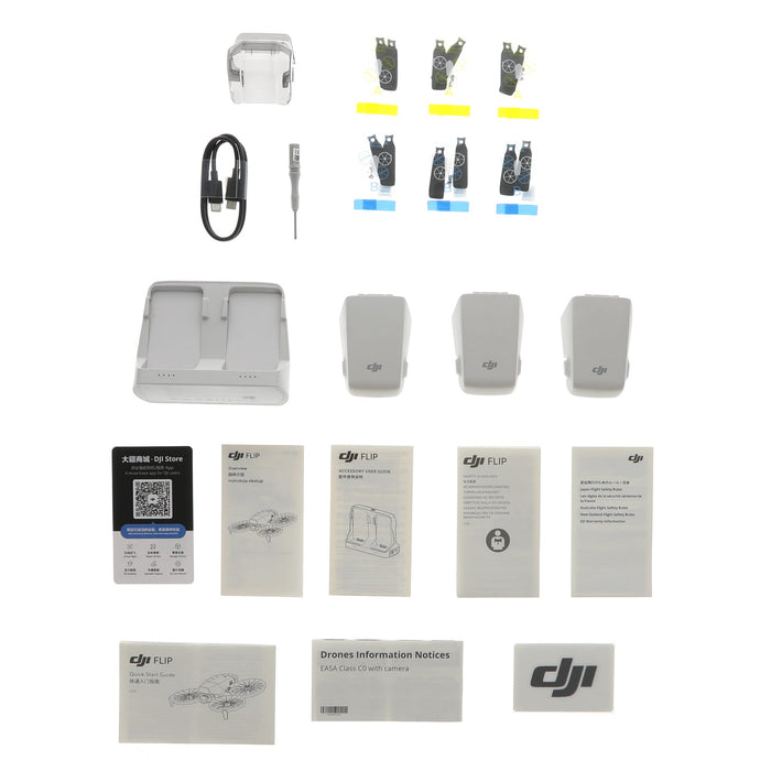 【中古品】DJI WA141C DJI Flip Fly More コンボ(DJI RC 2 付属)[内蔵リモートID対応/事前登録無し]