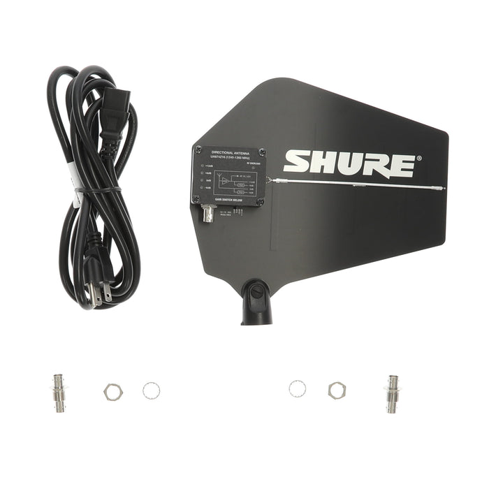 【中古品】SHURE ULXD4DJ=-Z16 + ULXD1=Z16 + UA874Z16 2チャンネルデジタルワイヤレスシステム