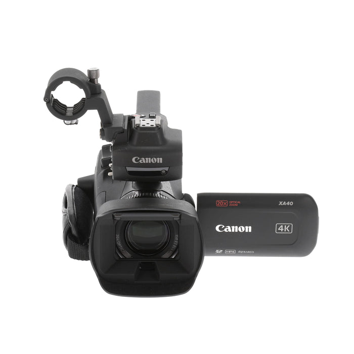 【中古品】Canon XA40 ＋ HDU-1 業務用ビデオカメラ(ハンドルユニット付属)