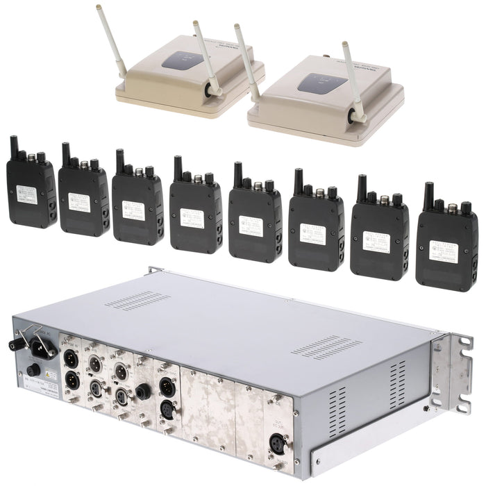 【中古品】TAMURA YFF-1870A + YRW-1870A + TWI-P190 インカムシステム（子機8式）セット(ジャンク品)