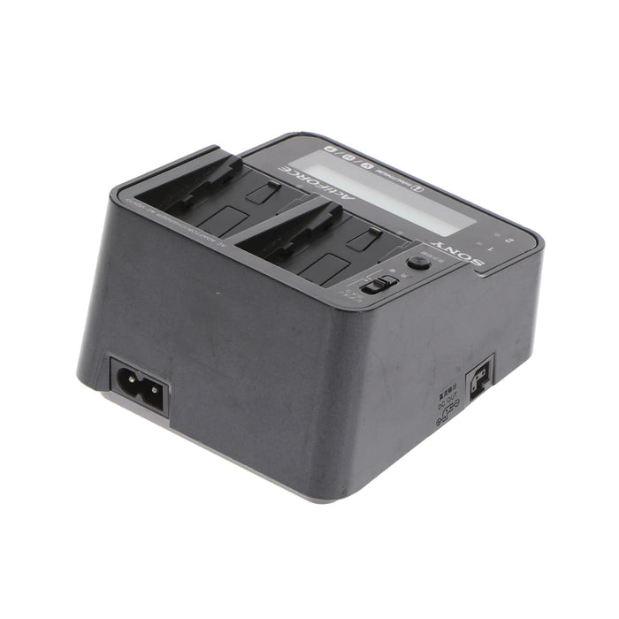 【中古品】SONY AC-VQV10 ACアダプター/チャージャー(バッテリーパック2個付属)