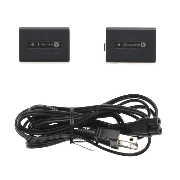 【中古品】SONY AC-VQV10 ACアダプター/チャージャー(バッテリーパック2個付属)