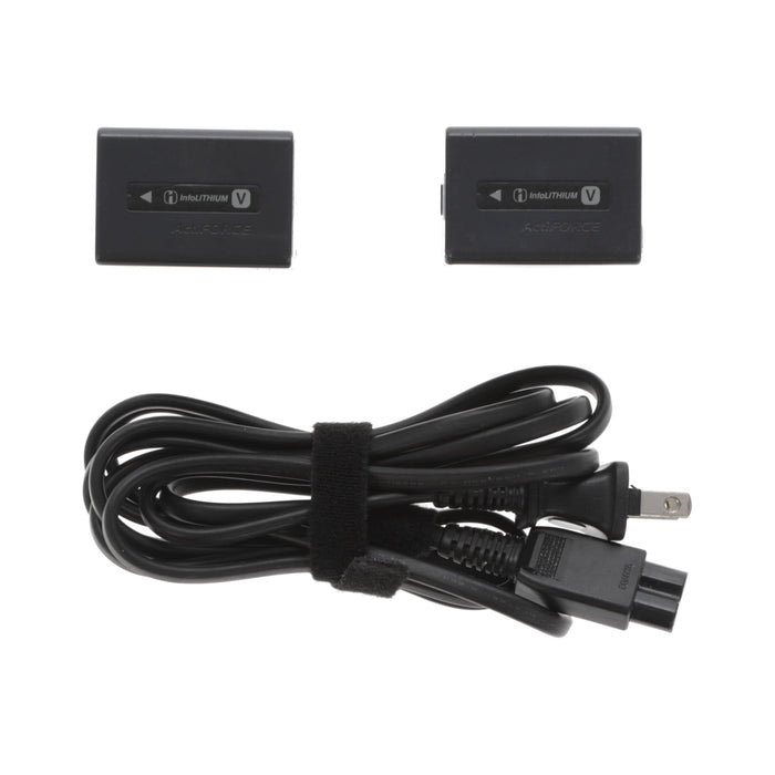 【中古品】SONY AC-VQV10 ACアダプター/チャージャー(バッテリーパック2個付属)