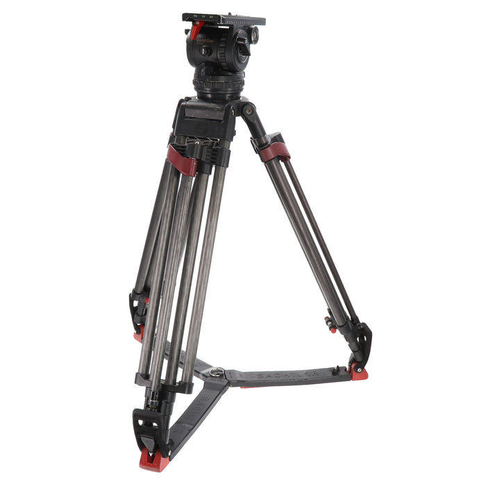 中古品】Sachtler VIDEO20P + 5590 ビデオ三脚 - 業務用撮影・映像