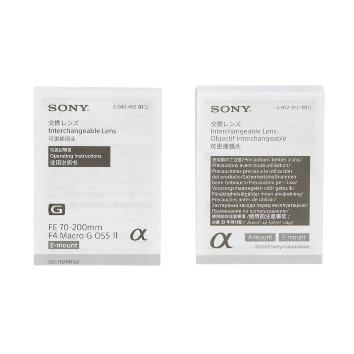 【中古品】SONY SEL70200G2 FE 70-200mm F4 Macro G OSS II