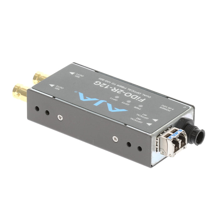 【決算セール2026】【中古品】AJA Video Systems FiDO-2R-12G 2ch シングルモード LC Fiber → 12G-SDI 受信機