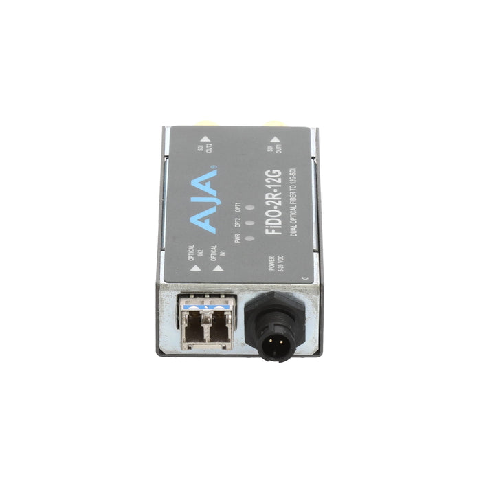 【決算セール2026】【中古品】AJA Video Systems FiDO-2R-12G 2ch シングルモード LC Fiber → 12G-SDI 受信機