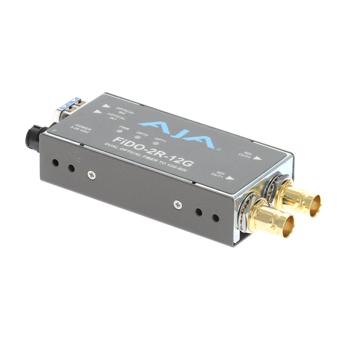 【決算セール2026】【中古品】AJA Video Systems FiDO-2R-12G 2ch シングルモード LC Fiber → 12G-SDI 受信機
