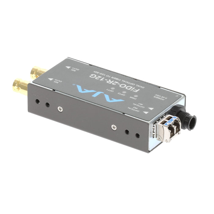 【決算セール2026】【中古品】AJA Video Systems FiDO-2R-12G 2ch シングルモード LC Fiber → 12G-SDI 受信機