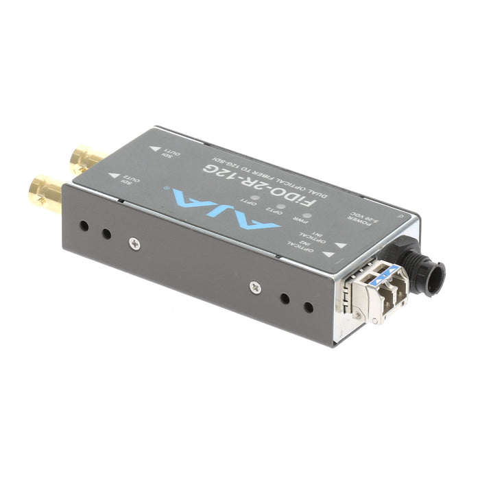 【決算セール2026】【中古品】AJA Video Systems FiDO-2R-12G 2ch シングルモード LC Fiber → 12G-SDI 受信機