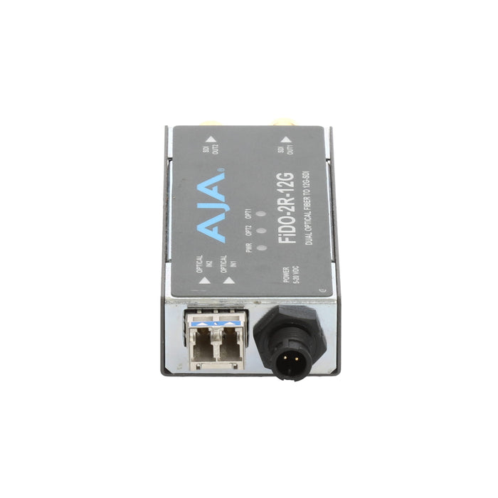【決算セール2026】【中古品】AJA Video Systems FiDO-2R-12G 2ch シングルモード LC Fiber → 12G-SDI 受信機