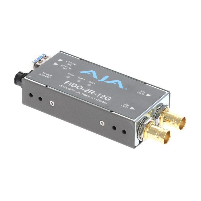 【決算セール2026】【中古品】AJA Video Systems FiDO-2R-12G 2ch シングルモード LC Fiber → 12G-SDI 受信機