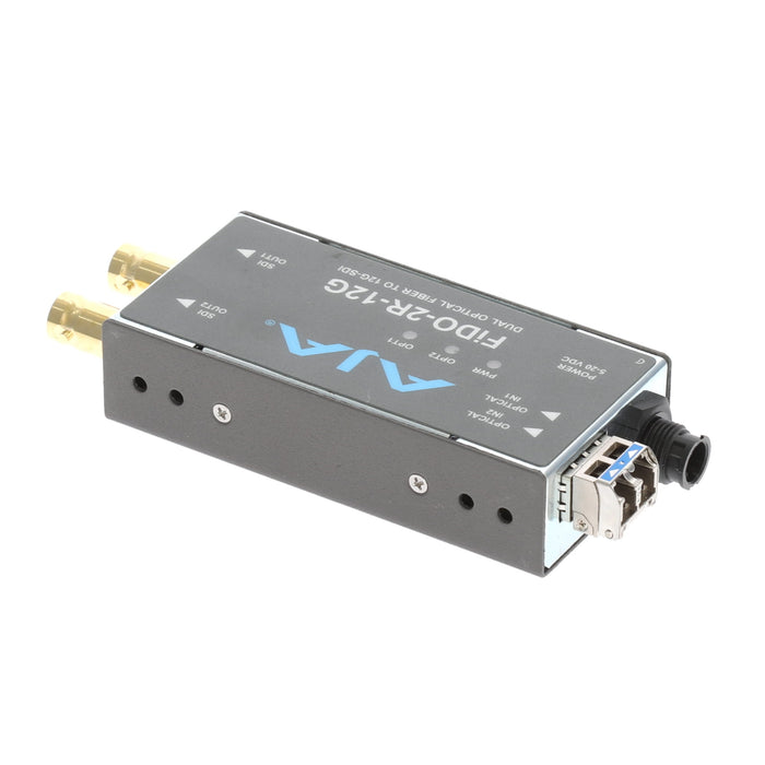 【決算セール2026】【中古品】AJA Video Systems FiDO-2R-12G 2ch シングルモード LC Fiber → 12G-SDI 受信機