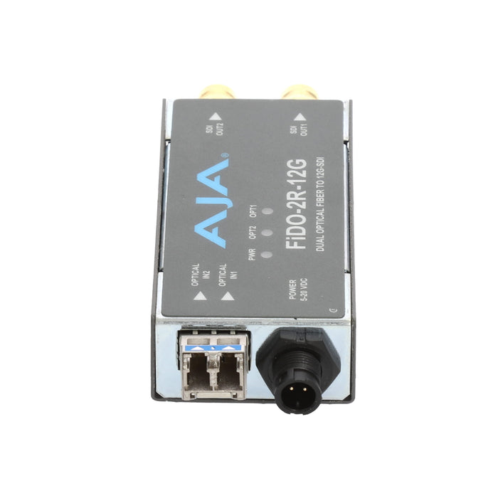 【決算セール2026】【中古品】AJA Video Systems FiDO-2R-12G 2ch シングルモード LC Fiber → 12G-SDI 受信機