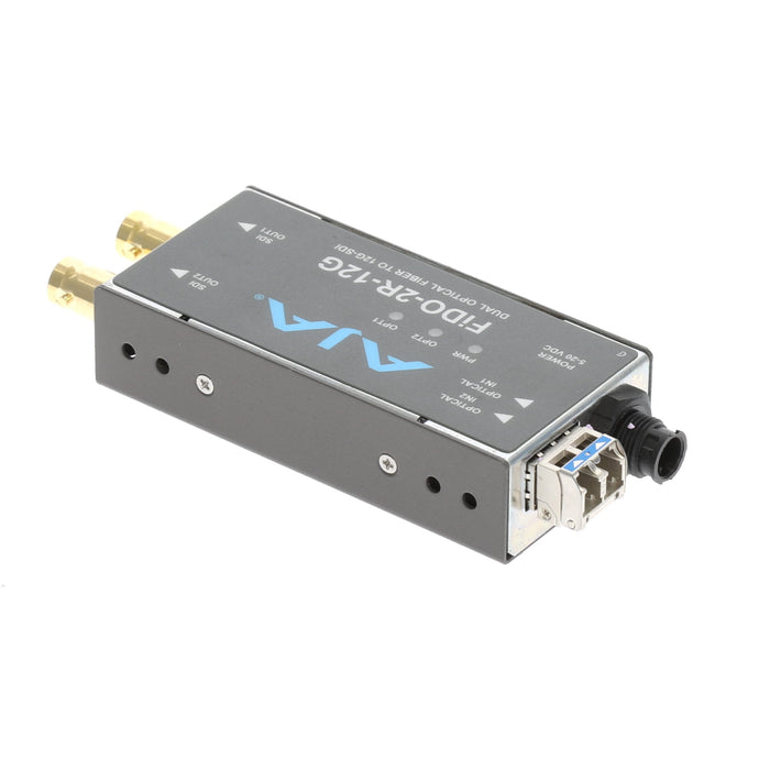 【決算セール2026】【中古品】AJA Video Systems FiDO-2R-12G 2ch シングルモード LC Fiber → 12G-SDI 受信機