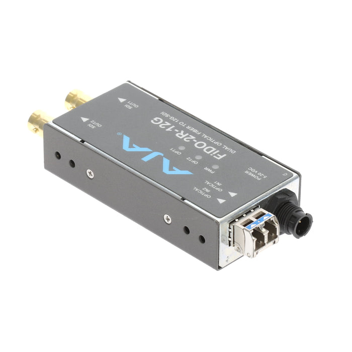 【決算セール2026】【中古品】AJA Video Systems FiDO-2R-12G 2ch シングルモード LC Fiber → 12G-SDI 受信機