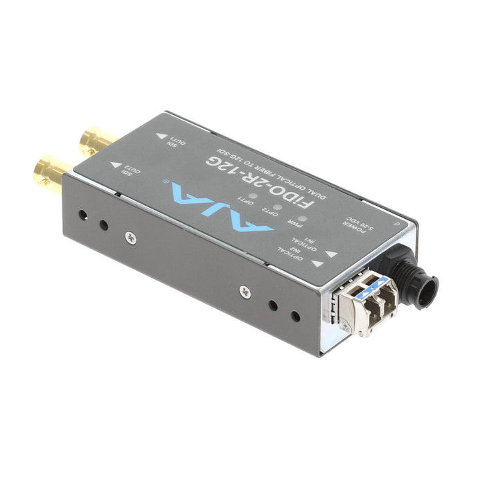 【中古品】AJA Video Systems FiDO-2R-12G 2ch シングルモード LC Fiber → 12G-SDI 受信機