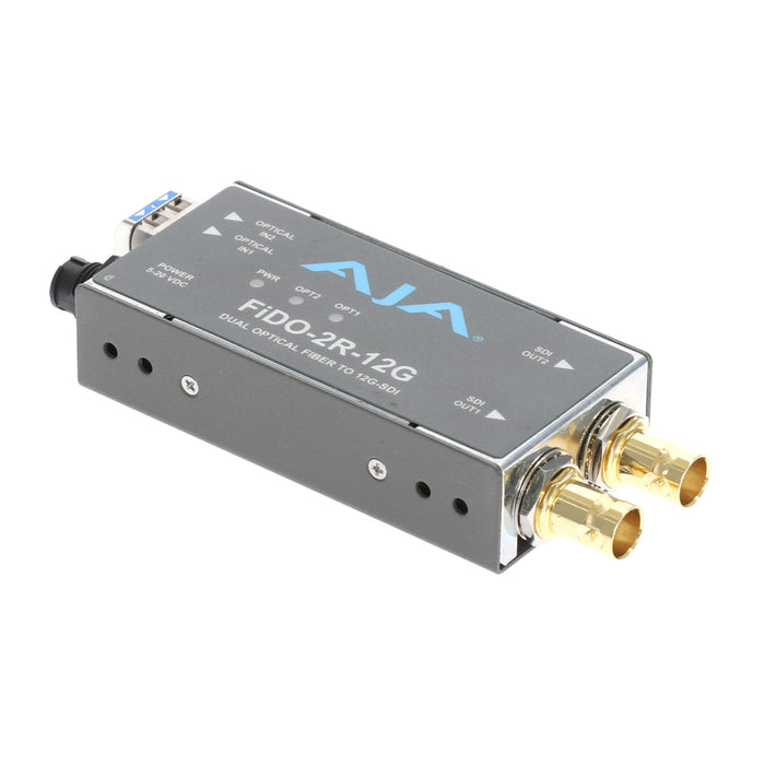 【決算セール2026】【中古品】AJA Video Systems FiDO-2R-12G 2ch シングルモード LC Fiber → 12G-SDI 受信機