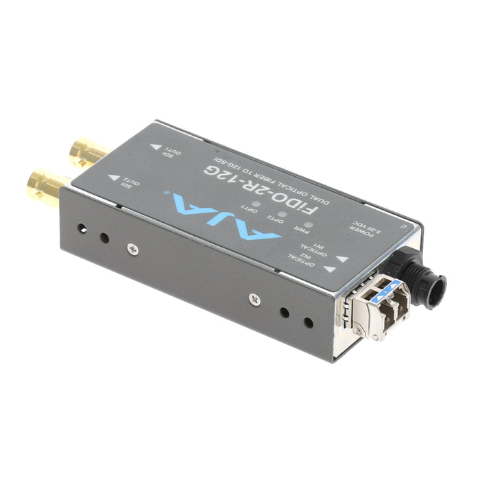 【決算セール2026】【中古品】AJA Video Systems FiDO-2R-12G 2ch シングルモード LC Fiber → 12G-SDI 受信機