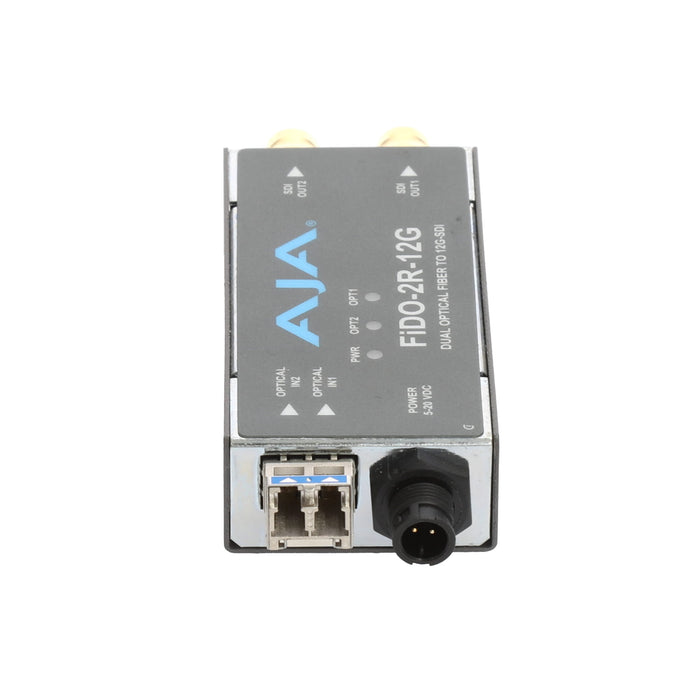 【決算セール2026】【中古品】AJA Video Systems FiDO-2R-12G 2ch シングルモード LC Fiber → 12G-SDI 受信機