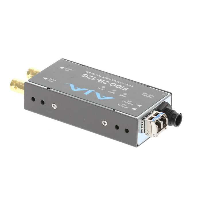 【決算セール2026】【中古品】AJA Video Systems FiDO-2R-12G 2ch シングルモード LC Fiber → 12G-SDI 受信機