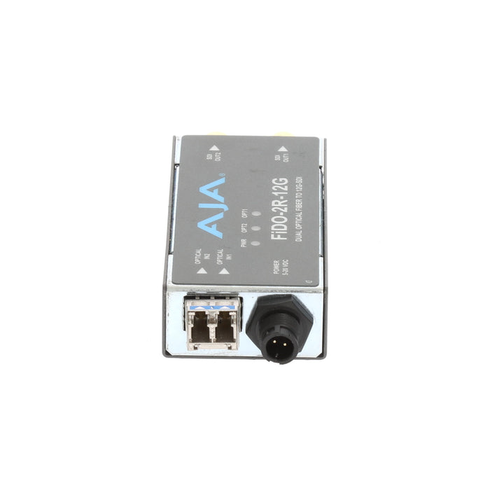 【決算セール2026】【中古品】AJA Video Systems FiDO-2R-12G 2ch シングルモード LC Fiber → 12G-SDI 受信機
