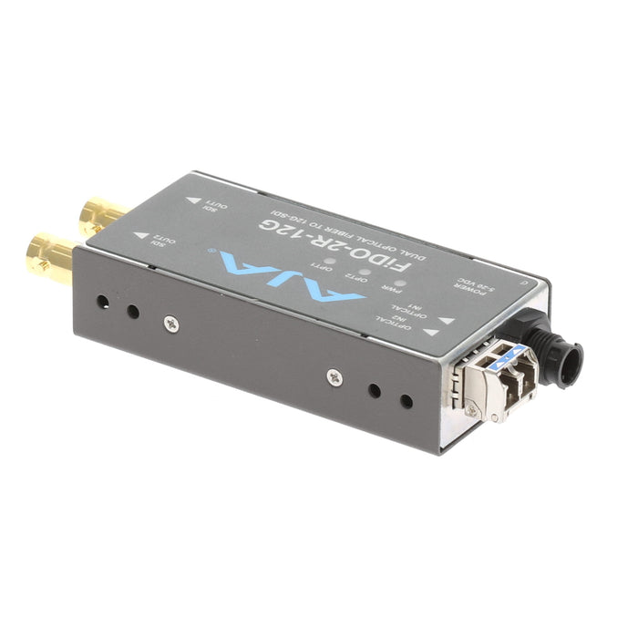 【決算セール2026】【中古品】AJA Video Systems FiDO-2R-12G 2ch シングルモード LC Fiber → 12G-SDI 受信機