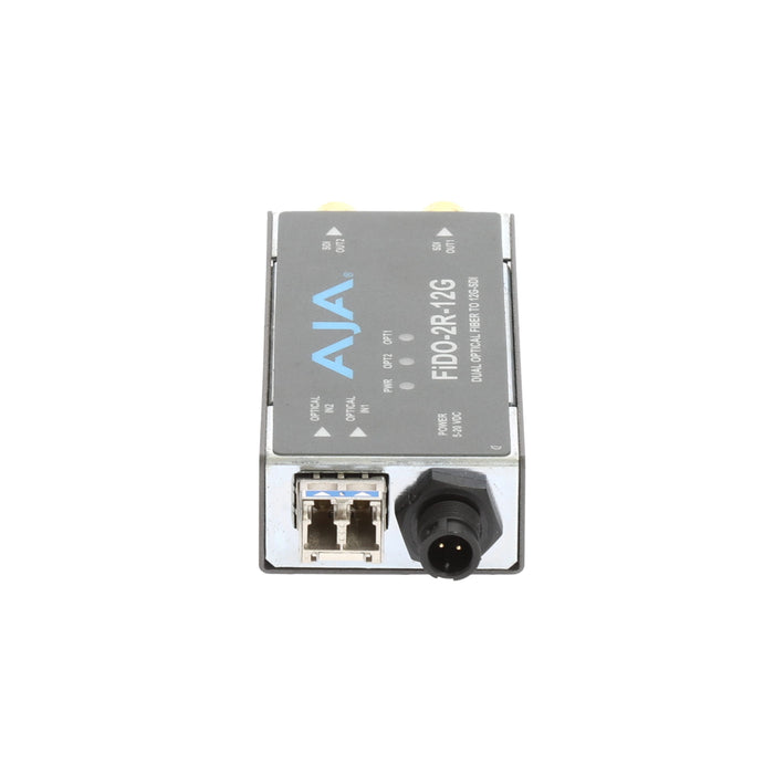【決算セール2026】【中古品】AJA Video Systems FiDO-2R-12G 2ch シングルモード LC Fiber → 12G-SDI 受信機