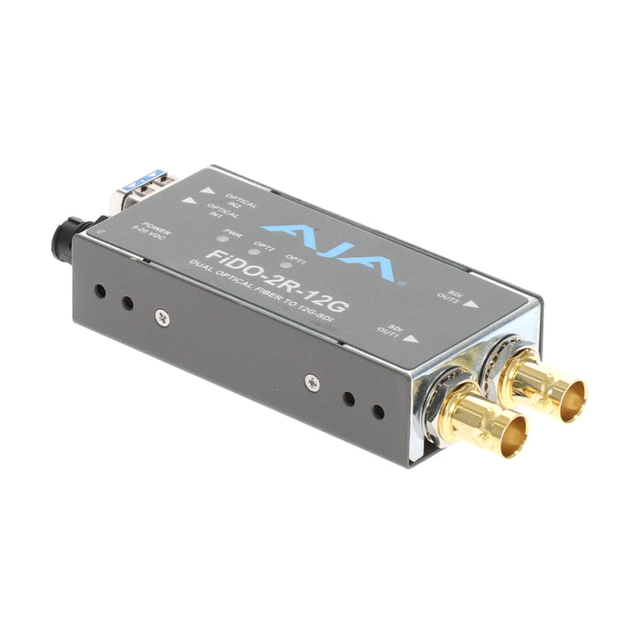 【決算セール2026】【中古品】AJA Video Systems FiDO-2R-12G 2ch シングルモード LC Fiber → 12G-SDI 受信機