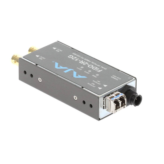 【決算セール2026】【中古品】AJA Video Systems FiDO-2R-12G 2ch シングルモード LC Fiber → 12G-SDI 受信機
