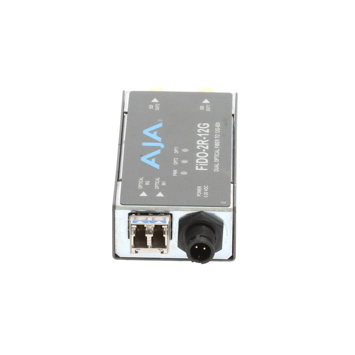 【決算セール2026】【中古品】AJA Video Systems FiDO-2R-12G 2ch シングルモード LC Fiber → 12G-SDI 受信機