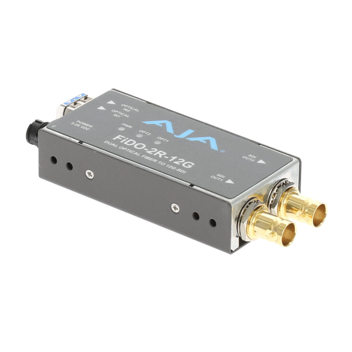 【決算セール2026】【中古品】AJA Video Systems FiDO-2R-12G 2ch シングルモード LC Fiber → 12G-SDI 受信機